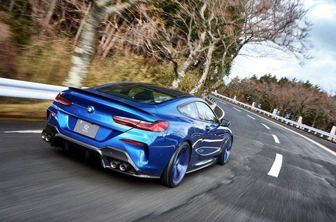 3DDesign Carbon Fibre Rear Diffuser for BMW 8 Series (2019+, G14 G15) - AUTOID® - Rear Diffusers - 3DDesign
