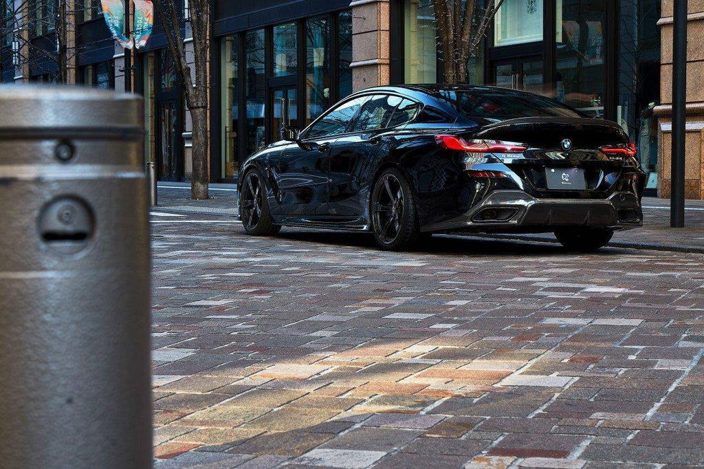 3DDesign Carbon Fibre Rear Diffuser for BMW 8 Series (2019+, G16) - AUTOID® - Rear Diffusers - 3DDesign