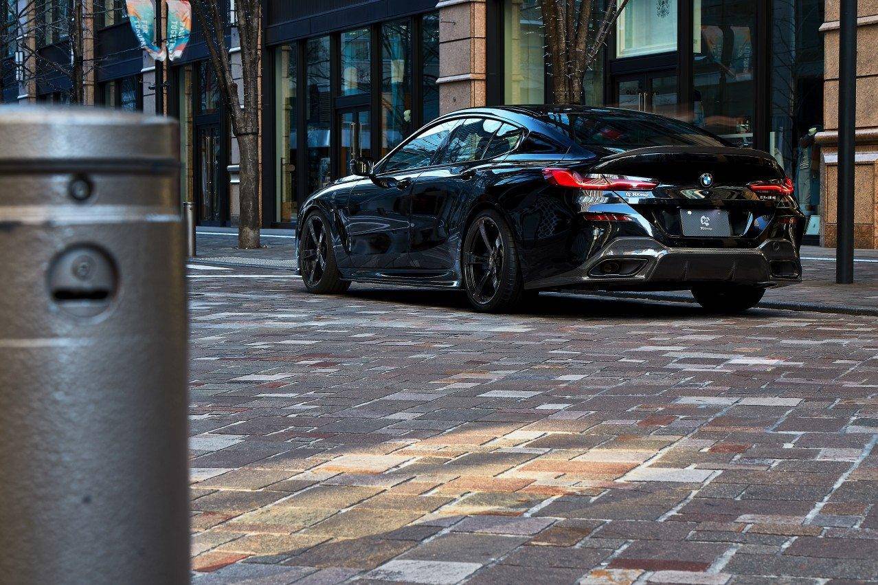 3DDesign Carbon Fibre Rear Diffuser for BMW 8 Series (2019+, G16) - AUTOID® - Rear Diffusers - 3DDesign