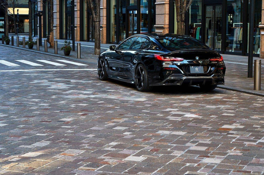 3DDesign Carbon Fibre Rear Diffuser for BMW 8 Series (2019+, G16) - AUTOID® - Rear Diffusers - 3DDesign