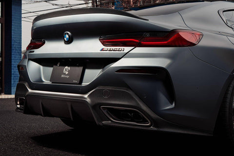 3DDesign Carbon Fibre Rear Diffuser for BMW 8 Series (2019+, G16) - AUTOID® - Rear Diffusers - 3DDesign