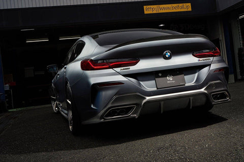 3DDesign Carbon Fibre Rear Diffuser for BMW 8 Series (2019+, G16) - AUTOID® - Rear Diffusers - 3DDesign