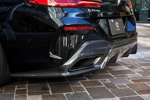 3DDesign Carbon Fibre Rear Diffuser for BMW 8 Series (2019+, G16) - AUTOID® - Rear Diffusers - 3DDesign