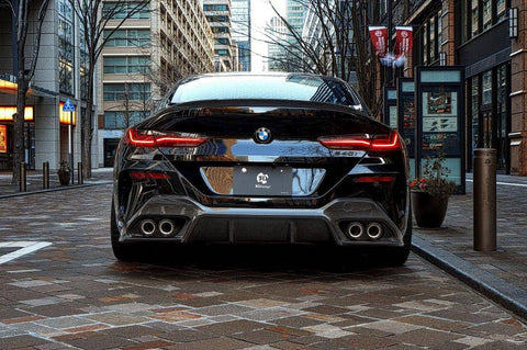 3DDesign Carbon Fibre Rear Diffuser for BMW 8 Series (2019+, G16) - AUTOID® - Rear Diffusers - 3DDesign