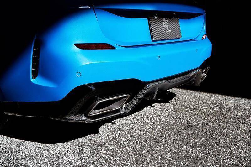 3DDesign Carbon Fibre Rear Diffuser for BMW M235i (2020+, F44) - AUTOID - Rear Diffusers - 3DDesign