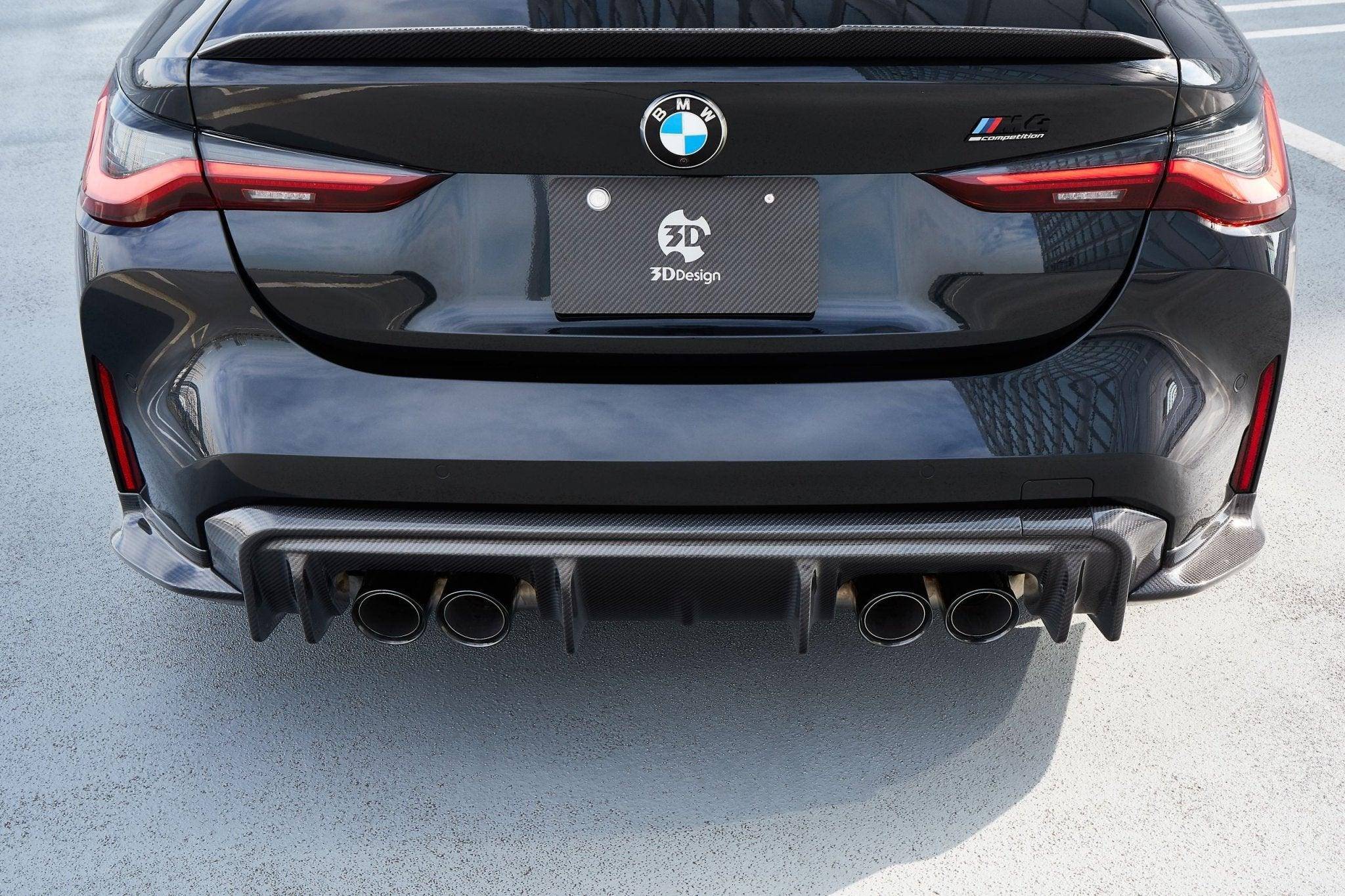 3DDesign Carbon Fibre Rear Diffuser for BMW M3 G80 G81 & M4 G82 G83 (2020+) - AUTOID - Rear Diffusers - 3DDesign