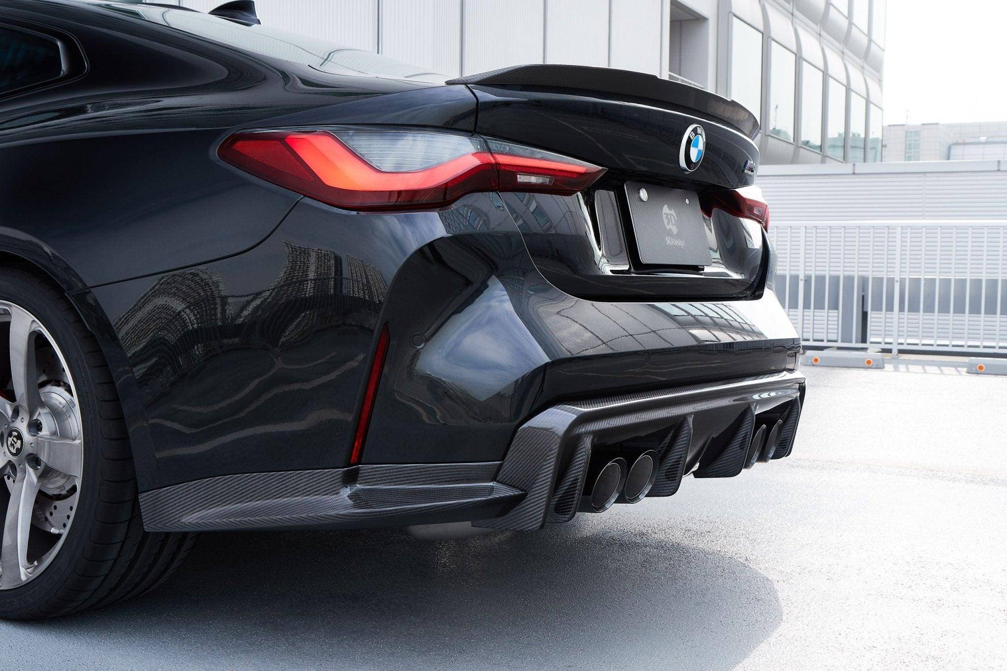 3DDesign Carbon Fibre Rear Diffuser for BMW M3 G80 G81 & M4 G82 G83 (2020+) - AUTOID - Rear Diffusers - 3DDesign