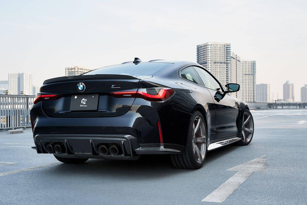 3DDesign Carbon Fibre Rear Diffuser for BMW M3 G80 G81 & M4 G82 G83 (2020+) - AUTOID® - Rear Diffusers - 3DDesign