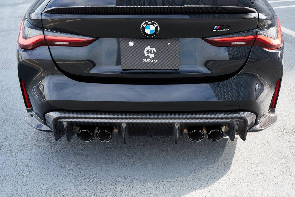 3DDesign Carbon Fibre Rear Diffuser for BMW M3 G80 G81 & M4 G82 G83 (2020+) - AUTOID® - Rear Diffusers - 3DDesign