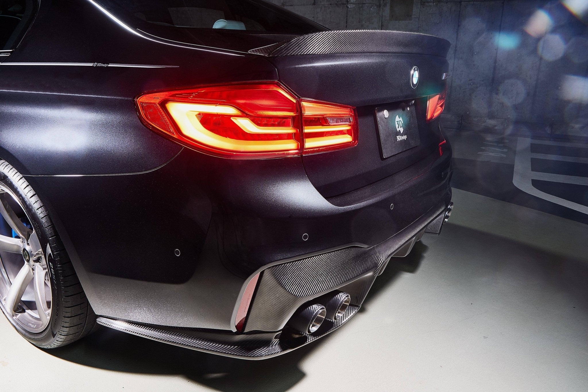 3DDesign Carbon Fibre Rear Diffuser for BMW M5 (2017+, F90) - AUTOID - Rear Diffusers - 3DDesign