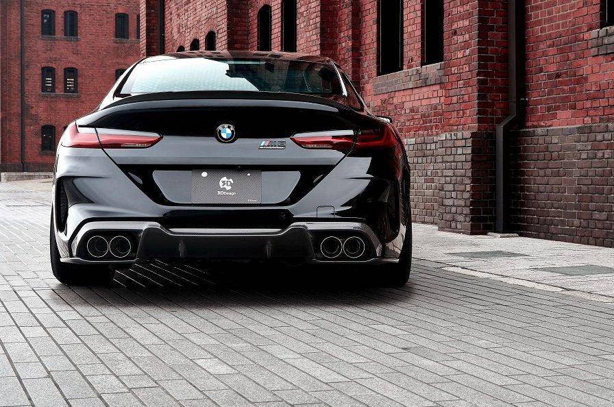 3DDesign Carbon Fibre Rear Diffuser for BMW M8 (2019+, F91 F92 F93) - AUTOID - Rear Diffusers - 3DDesign