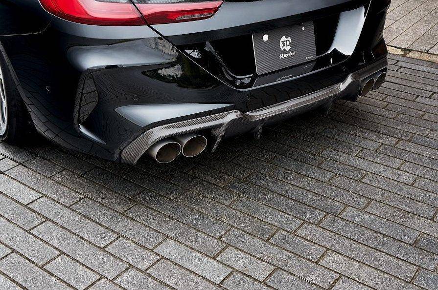 3DDesign Carbon Fibre Rear Diffuser for BMW M8 (2019+, F91 F92 F93) - AUTOID - Rear Diffusers - 3DDesign