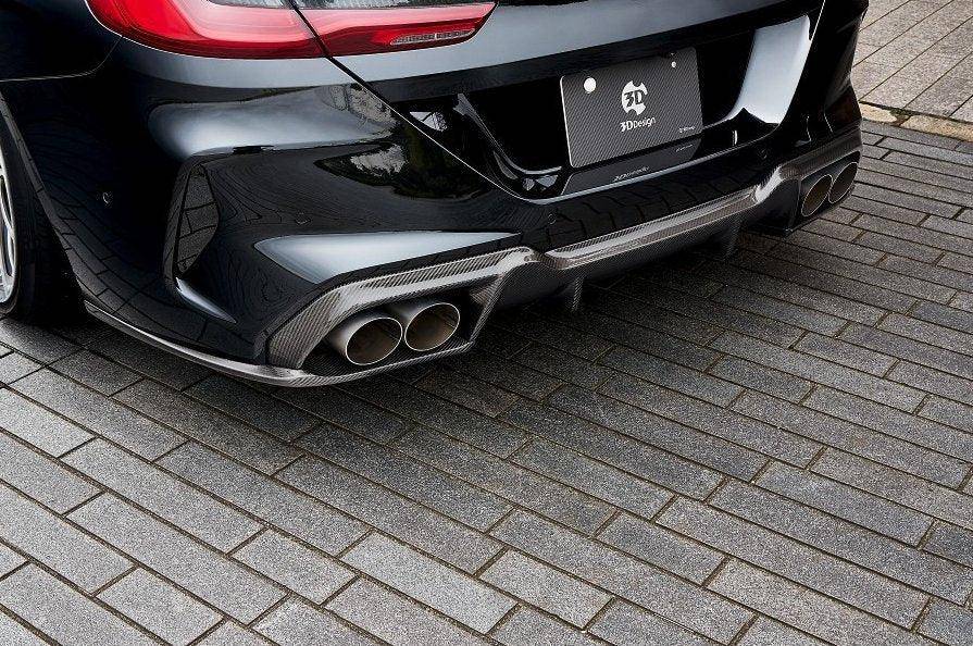 3DDesign Carbon Fibre Rear Diffuser for BMW M8 (2019+, F91 F92 F93) - AUTOID - Rear Diffusers - 3DDesign