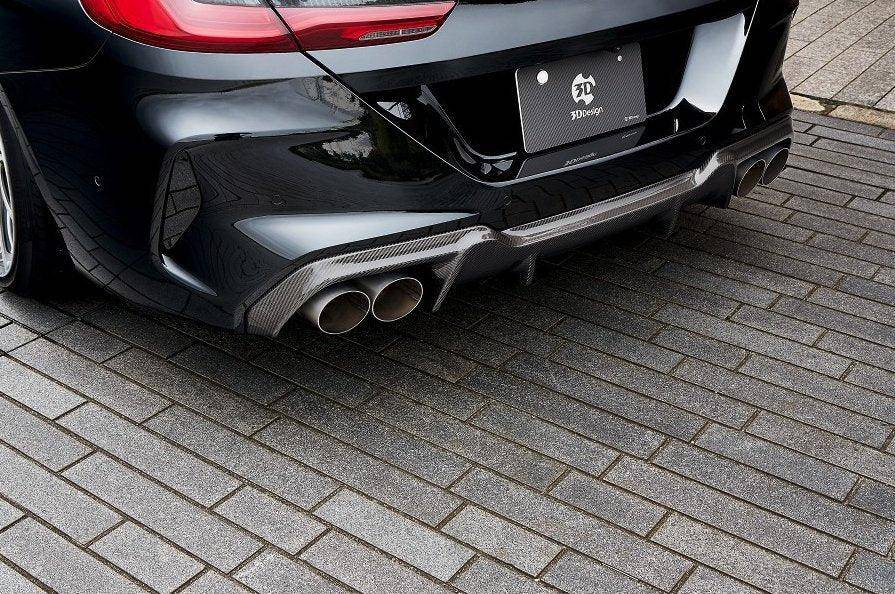 3DDesign Carbon Fibre Rear Diffuser for BMW M8 (2019+, F91 F92 F93) - AUTOID® - Rear Diffusers - 3DDesign