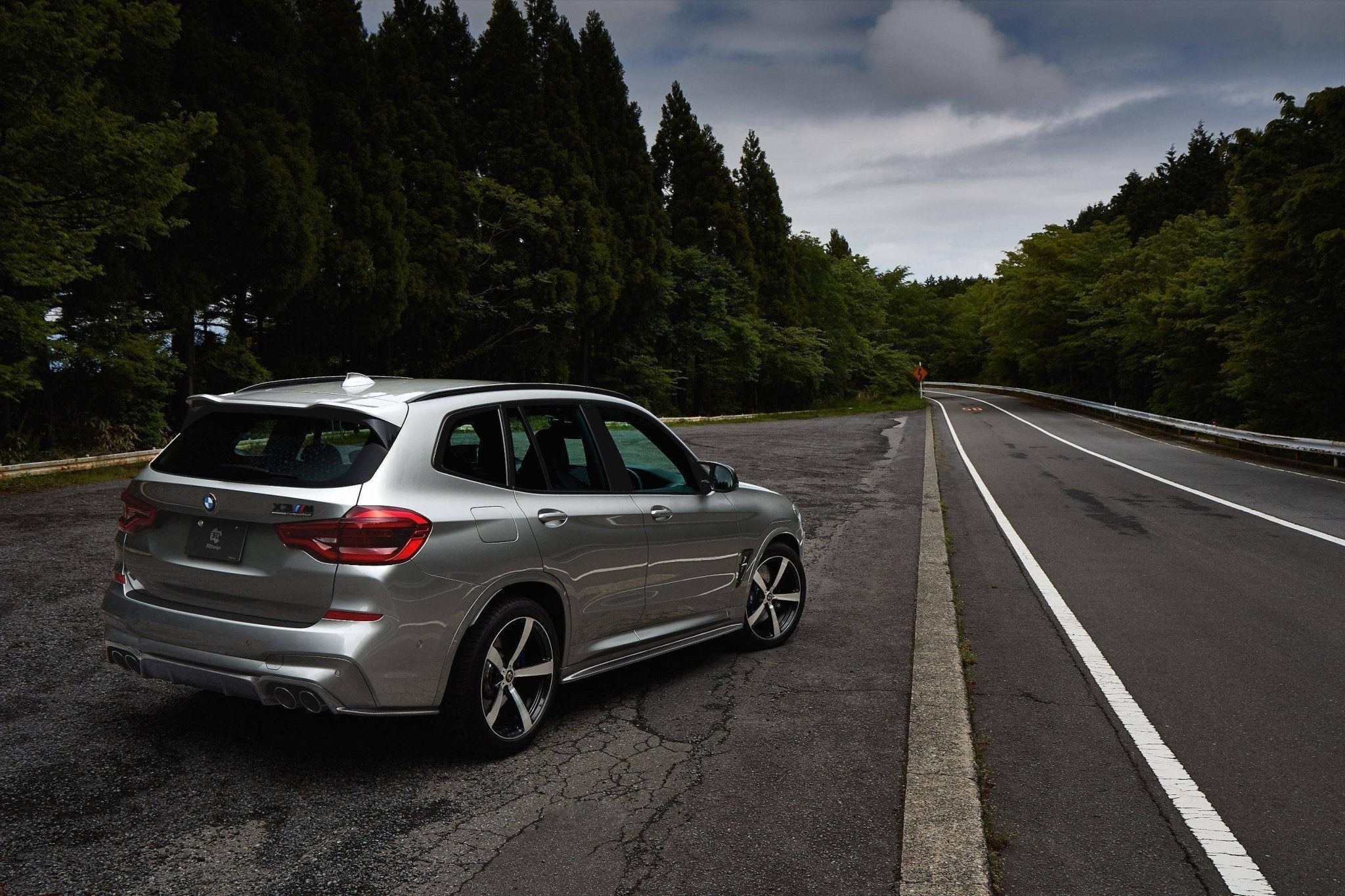 3DDesign Carbon Fibre Rear Diffuser for BMW X3M (2019+, F97) - AUTOID - Rear Diffusers - 3DDesign