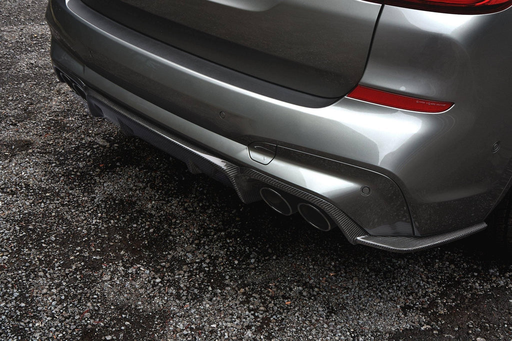 3DDesign Carbon Fibre Rear Diffuser for BMW X3M (2019+, F97) - AUTOID - Rear Diffusers - 3DDesign