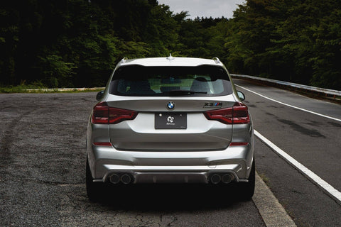 3DDesign Carbon Fibre Rear Diffuser for BMW X3M (2019+, F97) - AUTOID® - Rear Diffusers - 3DDesign