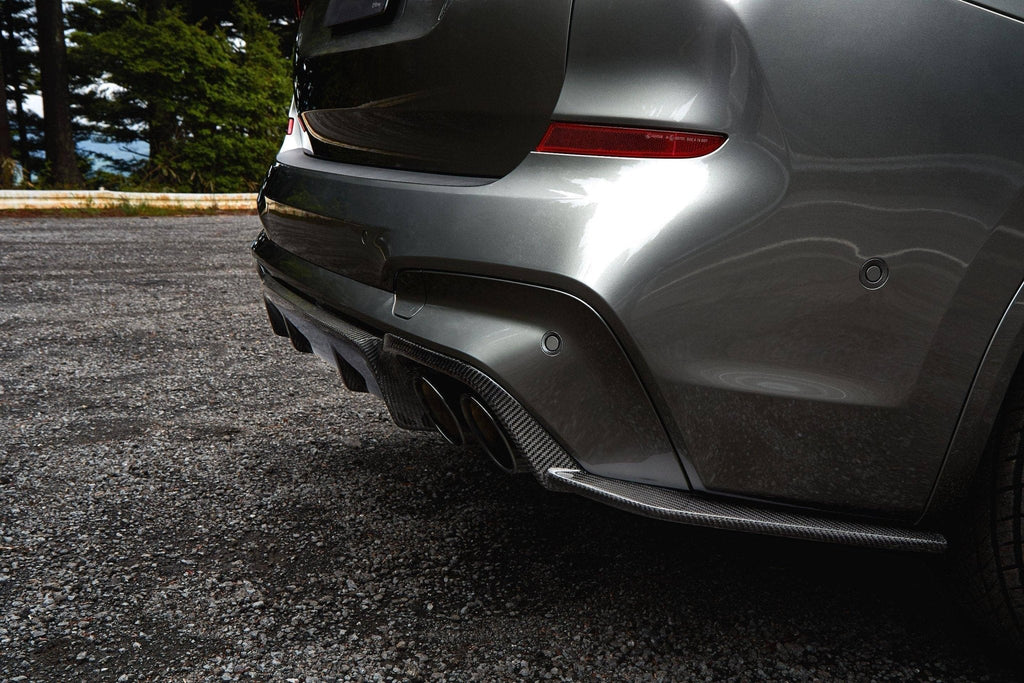 3DDesign Carbon Fibre Rear Diffuser for BMW X3M (2019+, F97) - AUTOID® - Rear Diffusers - 3DDesign