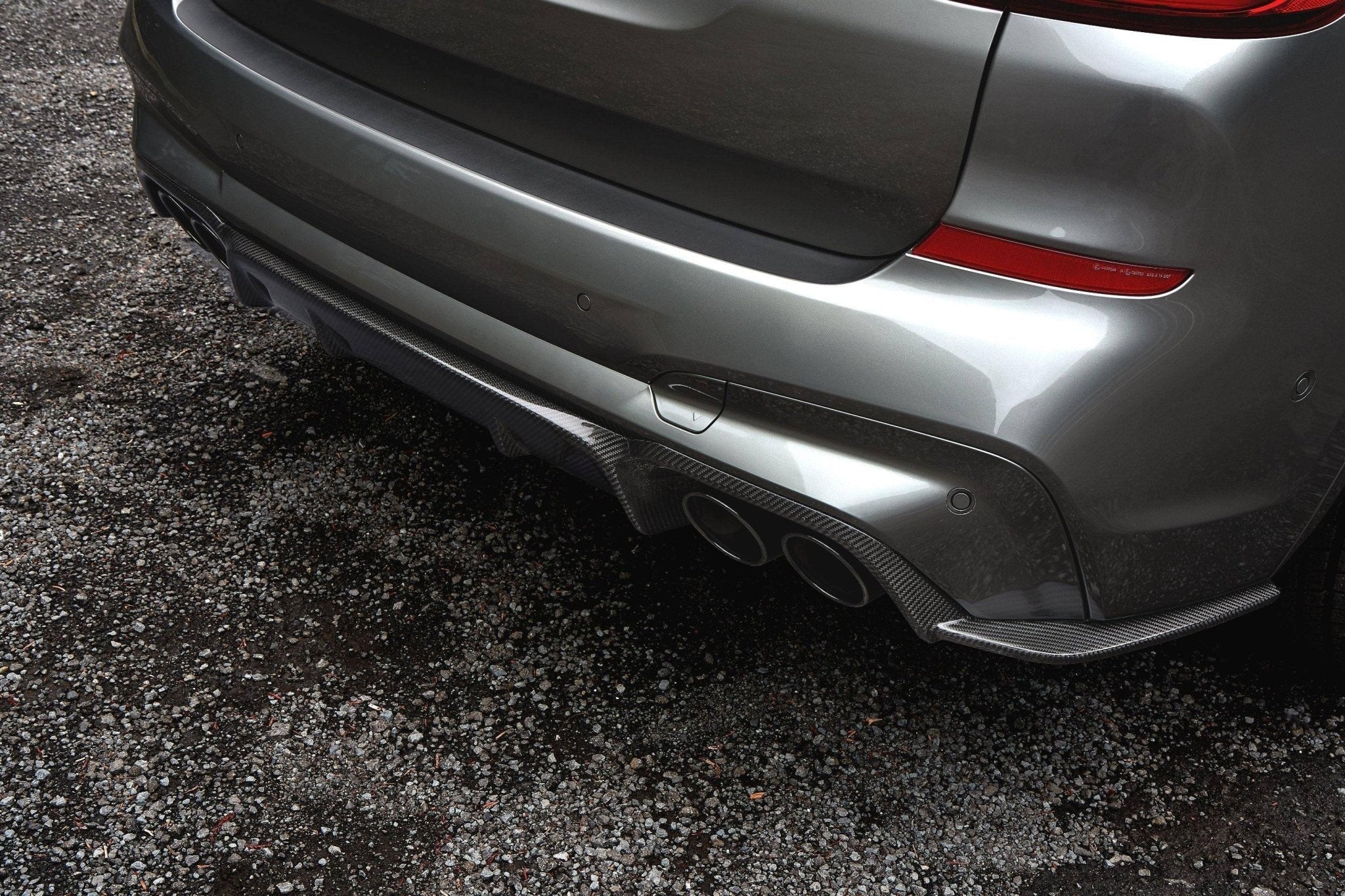 3DDesign Carbon Fibre Rear Diffuser for BMW X3M (2019+, F97) - AUTOID® - Rear Diffusers - 3DDesign