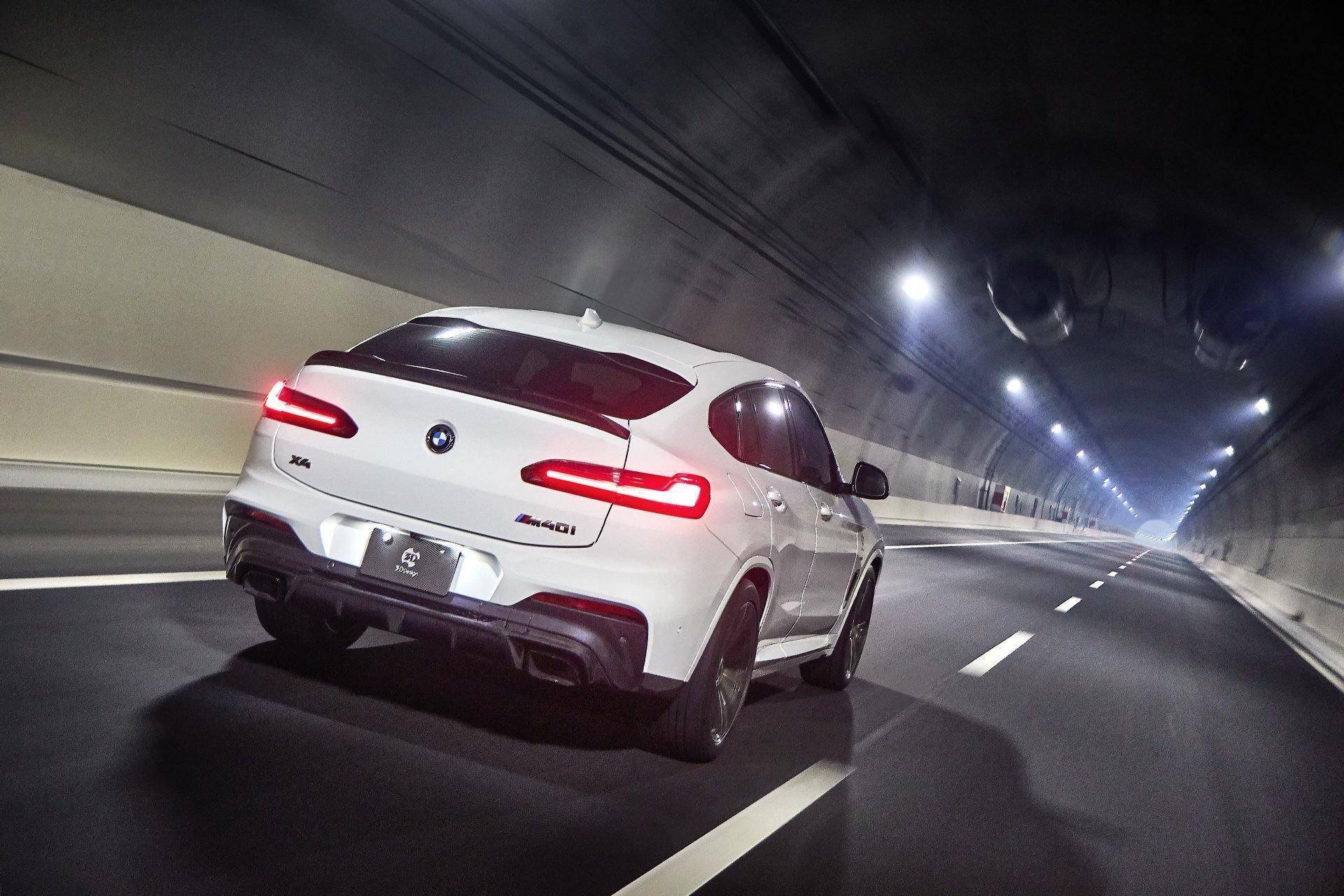 3DDesign Carbon Fibre Rear Diffuser for BMW X4 M40i (2018+, G02) - AUTOID® - Rear Diffusers - 3DDesign