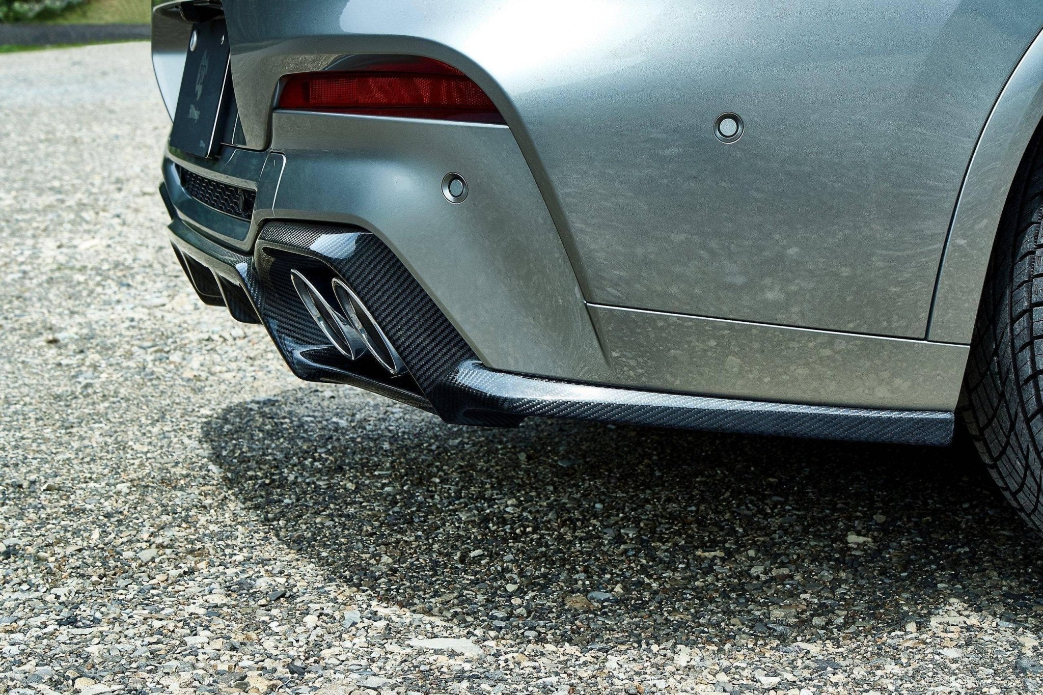 3DDesign Carbon Fibre Rear Diffuser for BMW X4M (2019+, F98) - AUTOID® - Rear Diffusers - 3DDesign