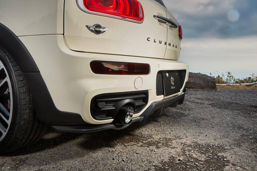 3DDesign Carbon Fibre Rear Diffuser For MINI Clubman JCW (2015+, F54) - AUTOID® - Rear Diffusers - 3DDesign