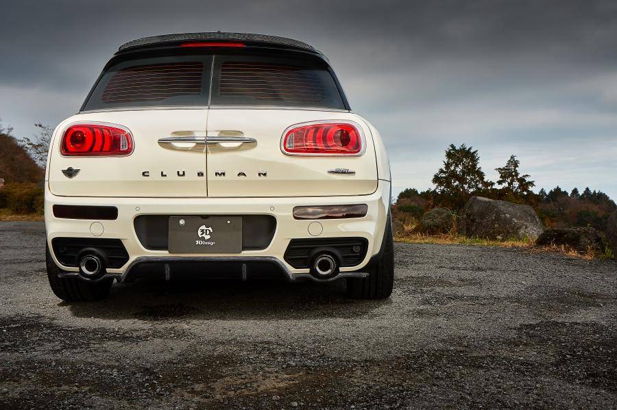 3DDesign Carbon Fibre Rear Diffuser For MINI Clubman JCW (2015+, F54) - AUTOID® - Rear Diffusers - 3DDesign