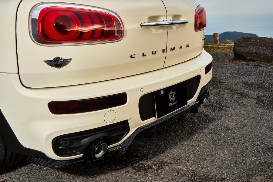 3DDesign Carbon Fibre Rear Diffuser For MINI Clubman JCW (2015+, F54) - AUTOID® - Rear Diffusers - 3DDesign