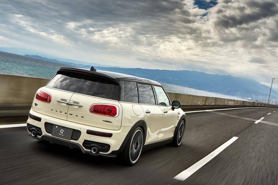 3DDesign Carbon Fibre Rear Diffuser For MINI Clubman JCW (2015+, F54) - AUTOID® - Rear Diffusers - 3DDesign