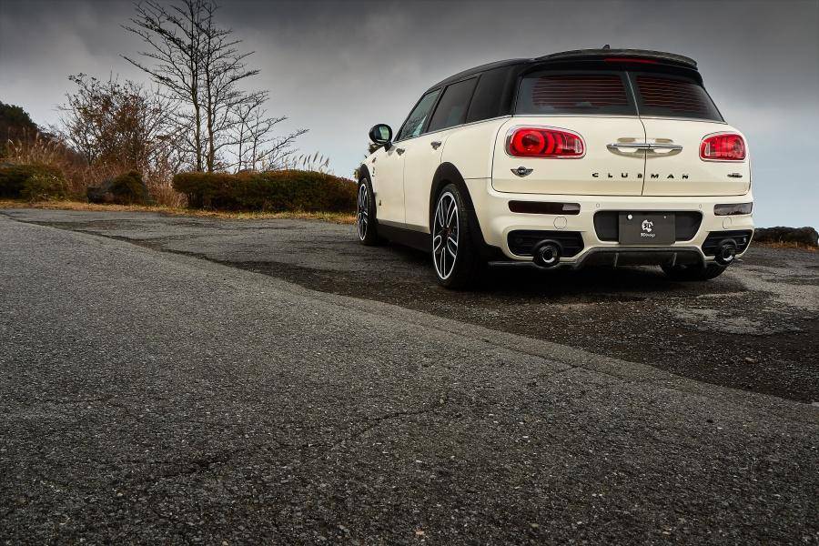 3DDesign Carbon Fibre Rear Diffuser For MINI Clubman JCW (2015+, F54) - AUTOID® - Rear Diffusers - 3DDesign