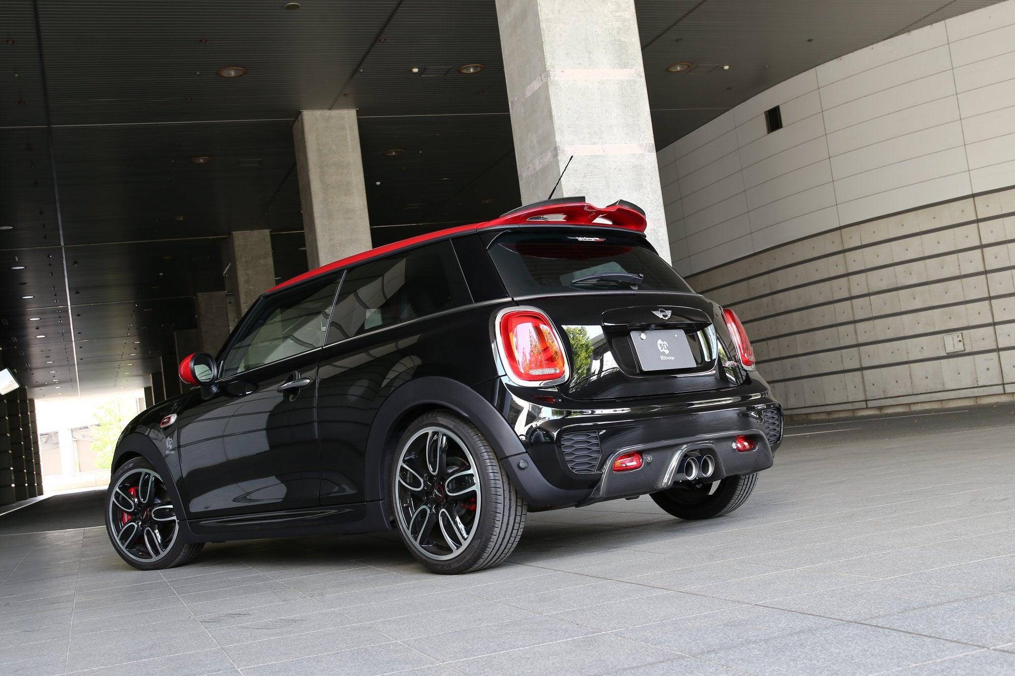 3DDesign Carbon Fibre Rear Diffuser for MINI Cooper JCW (2015+, F56) - AUTOID® - Rear Diffusers - 3DDesign