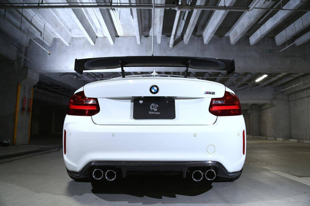 3DDesign Carbon Fibre Rear Diffuser (Type 1) for BMW M2 & M2 Competition (2015 - 2021, F87) - AUTOID - Rear Diffusers - 3DDesign