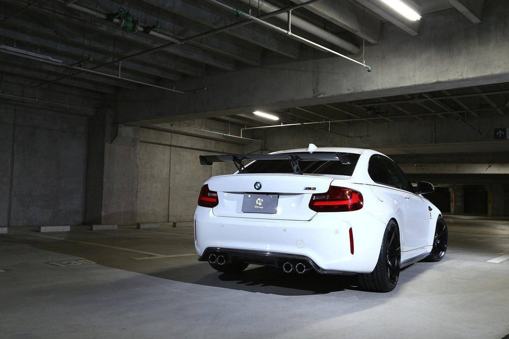 3DDesign Carbon Fibre Rear Diffuser (Type 1) for BMW M2 & M2 Competition (2015-2021, F87) - AUTOID® - Rear Diffusers - 3DDesign