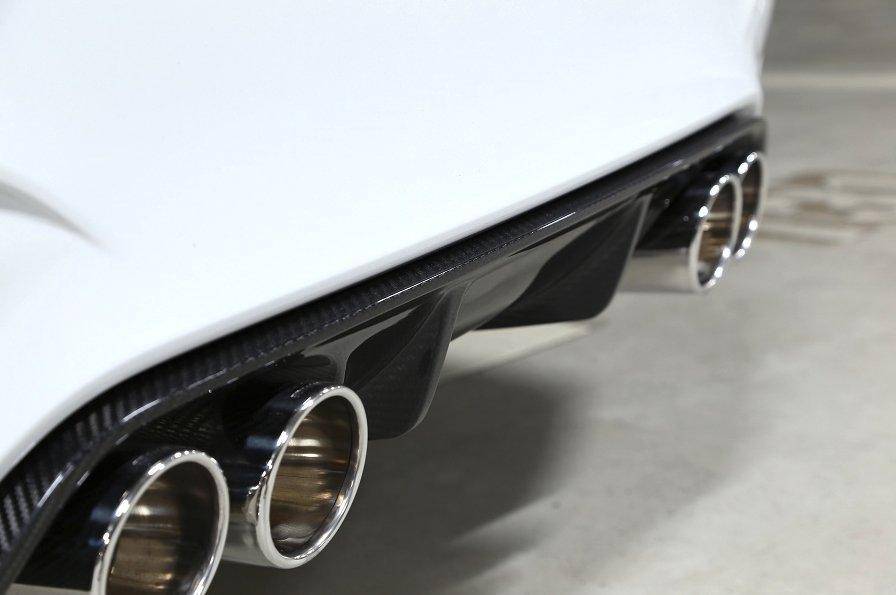 3DDesign Carbon Fibre Rear Diffuser (Type 1) for BMW M3 & M4 (2014-2020, F80 F82 F83) - AUTOID® - Rear Diffusers - 3DDesign