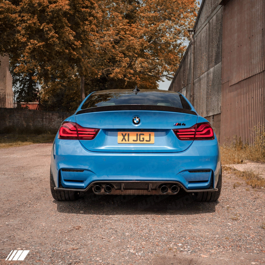 3DDesign Carbon Fibre Rear Diffuser (Type 1) for BMW M3 & M4 (2014-2020, F80 F82 F83) - AUTOID® - Rear Diffusers - 3DDesign