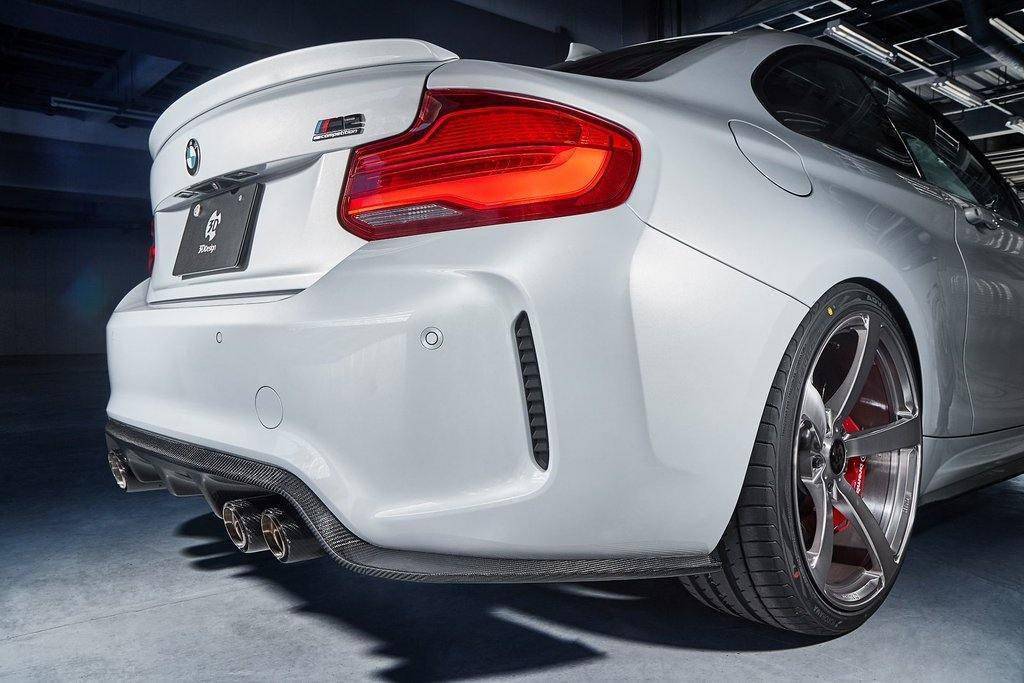 3DDesign Carbon Fibre Rear Diffuser (Type 2) for BMW M2 & M2 Competition (2015 - 2021, F87) - AUTOID - Rear Diffusers - 3DDesign