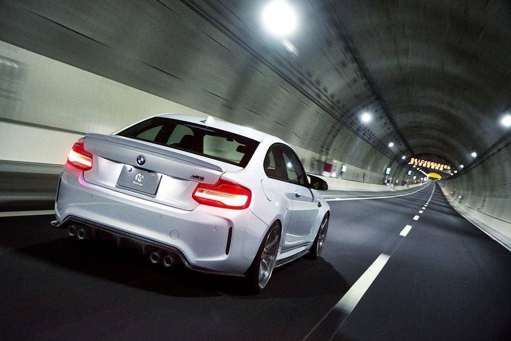 3DDesign Carbon Fibre Rear Diffuser (Type 2) for BMW M2 & M2 Competition (2015 - 2021, F87) - AUTOID - Rear Diffusers - 3DDesign