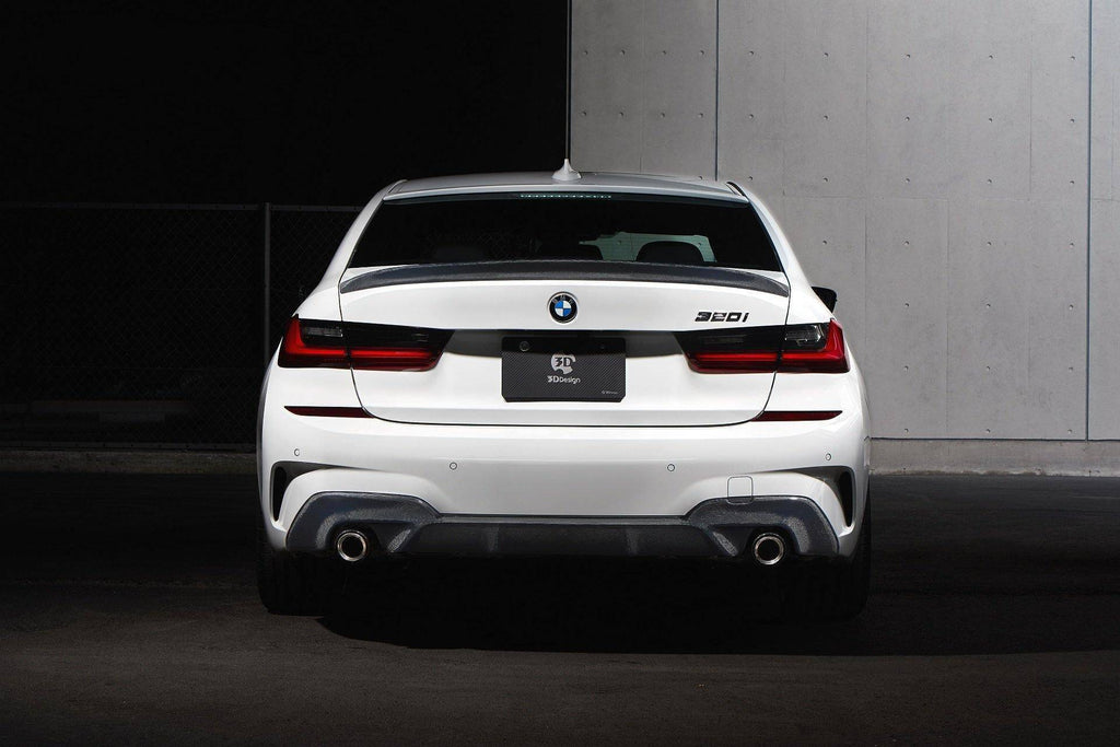 3DDesign Carbon Fibre Rear Spoiler For BMW 3 Series (2019+, G20) - AUTOID® - Rear Spoilers - 3DDesign