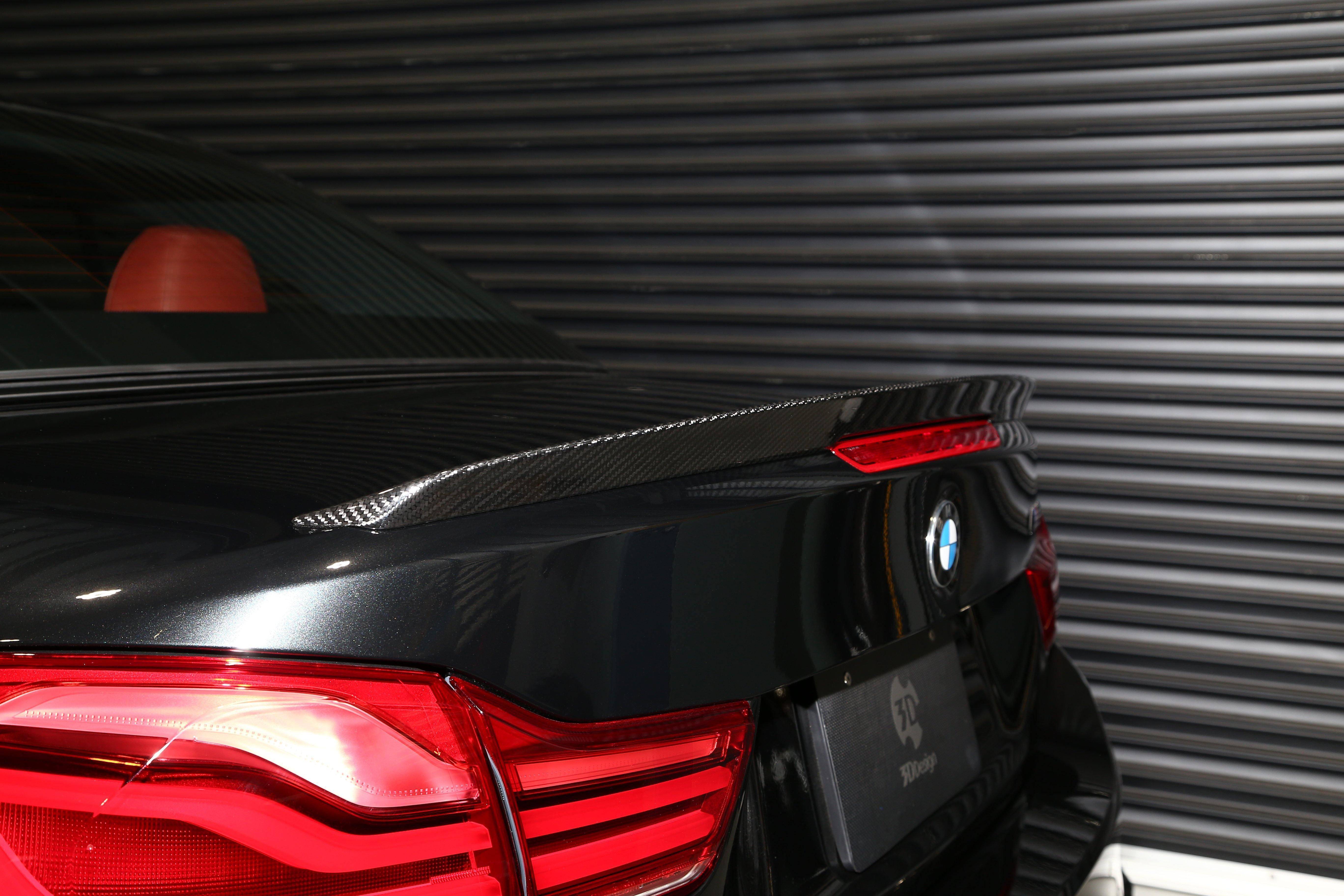 3DDesign Carbon Fibre Rear Spoiler for BMW 4 Series & M4 (2015-2020, F83 F33), Rear Spoilers, 3DDesign - AUTOID | Premium Automotive Accessories
