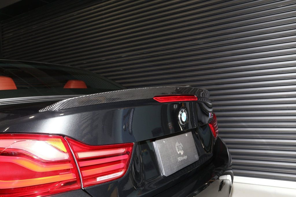 3DDesign Carbon Fibre Rear Spoiler for BMW 4 Series & M4 (2015-2020, F83 F33) - AUTOID® - Rear Spoilers - 3DDesign