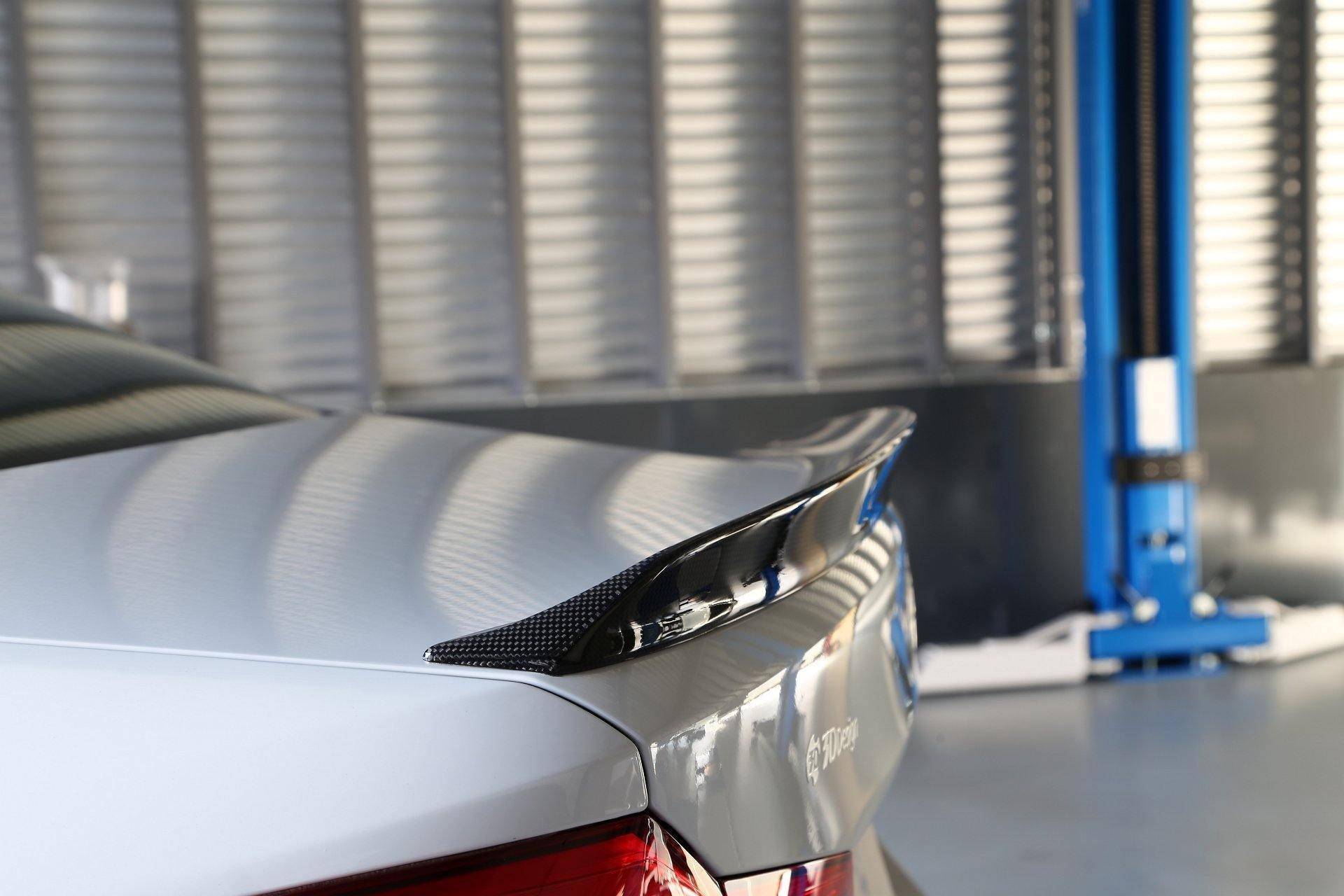 3DDesign Carbon Fibre Rear Spoiler for BMW 5 Series (2017-2023, G30) - AUTOID® - Rear Spoilers - 3DDesign
