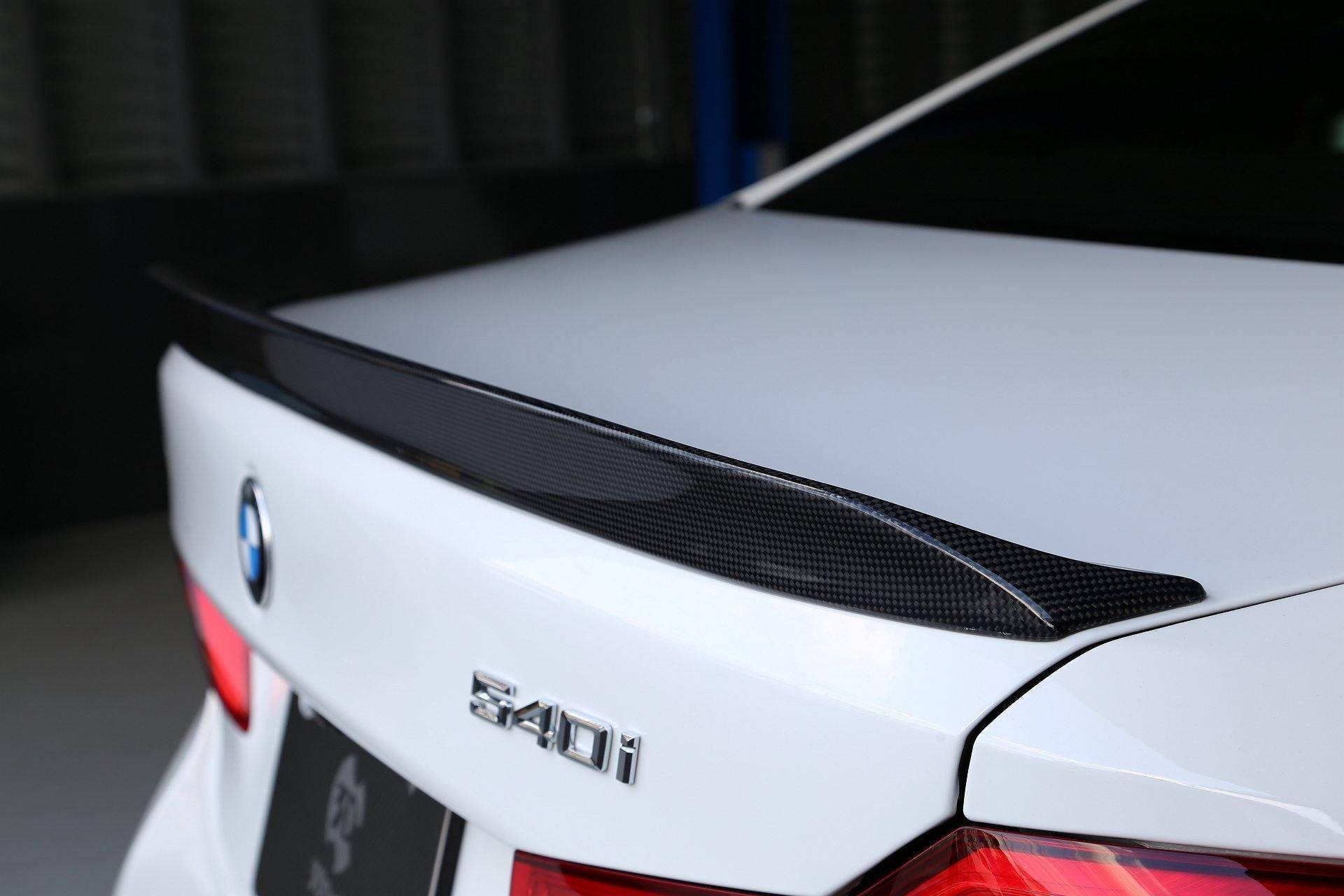 3DDesign Carbon Fibre Rear Spoiler for BMW 5 Series (2017-2023, G30) - AUTOID® - Rear Spoilers - 3DDesign