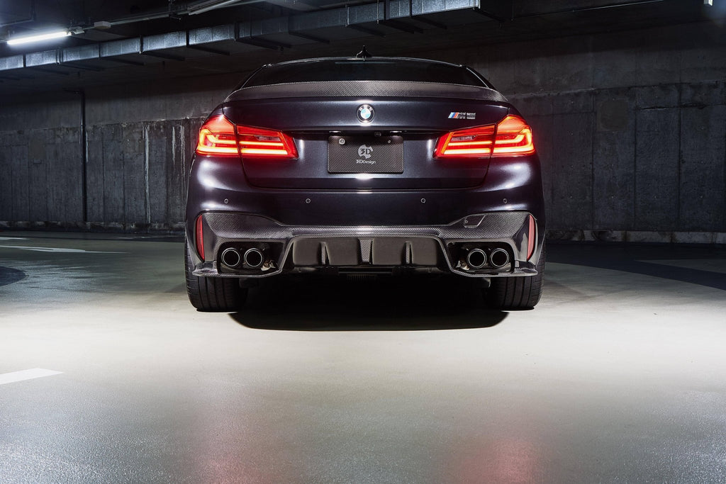 3DDesign Carbon Fibre Rear Spoiler for BMW 5 Series & M5 (2017+, G30 F90) - AUTOID - Rear Spoilers - 3DDesign
