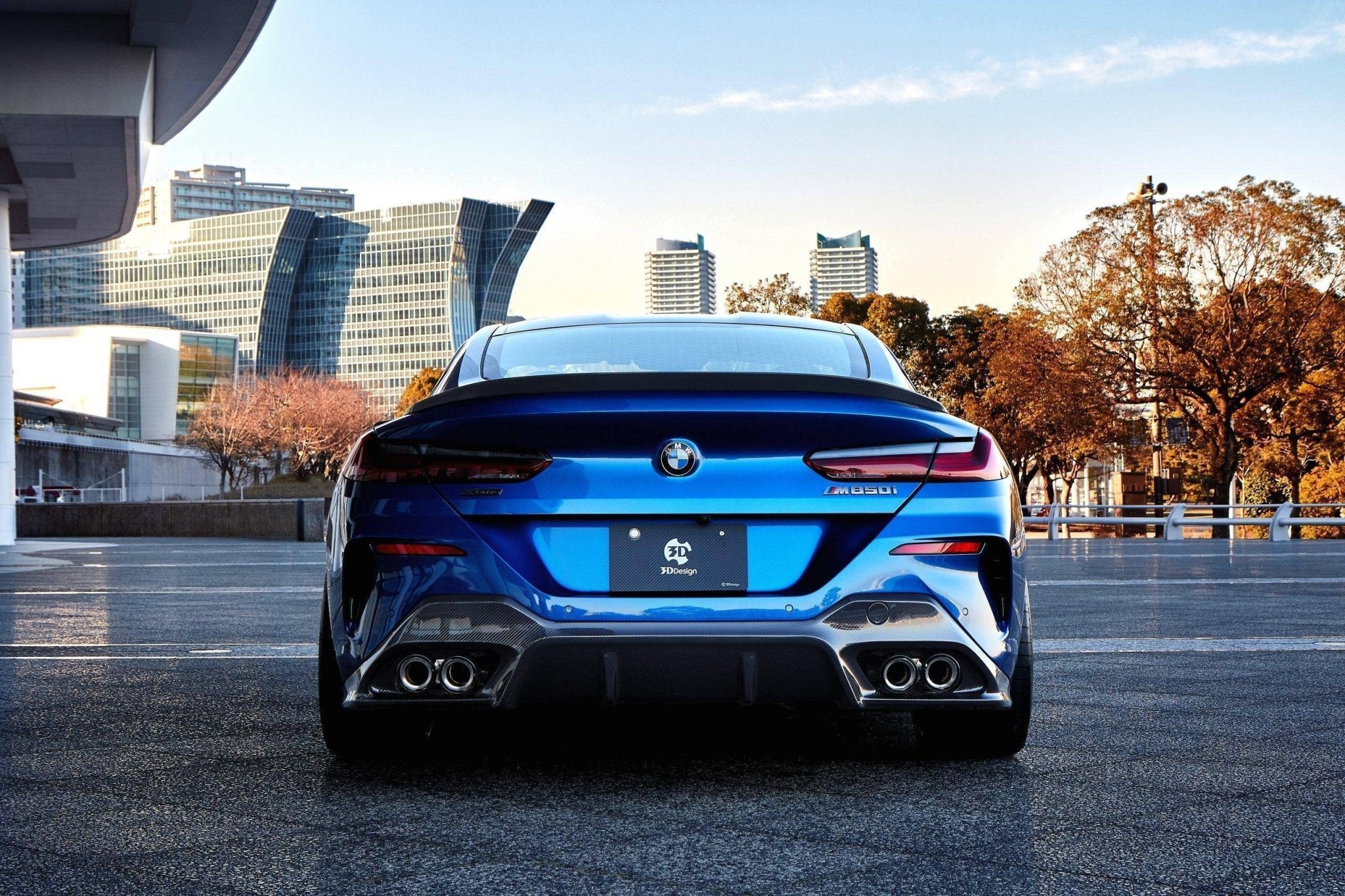 3DDesign Carbon Fibre Rear Spoiler for BMW 8 Series (2019+, G15) - AUTOID - Rear Spoilers - 3DDesign