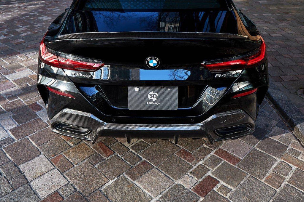 3DDesign Carbon Fibre Rear Spoiler for BMW 8 Series & M8 (2019+, G16 F93) - AUTOID® - Rear Spoilers - 3DDesign