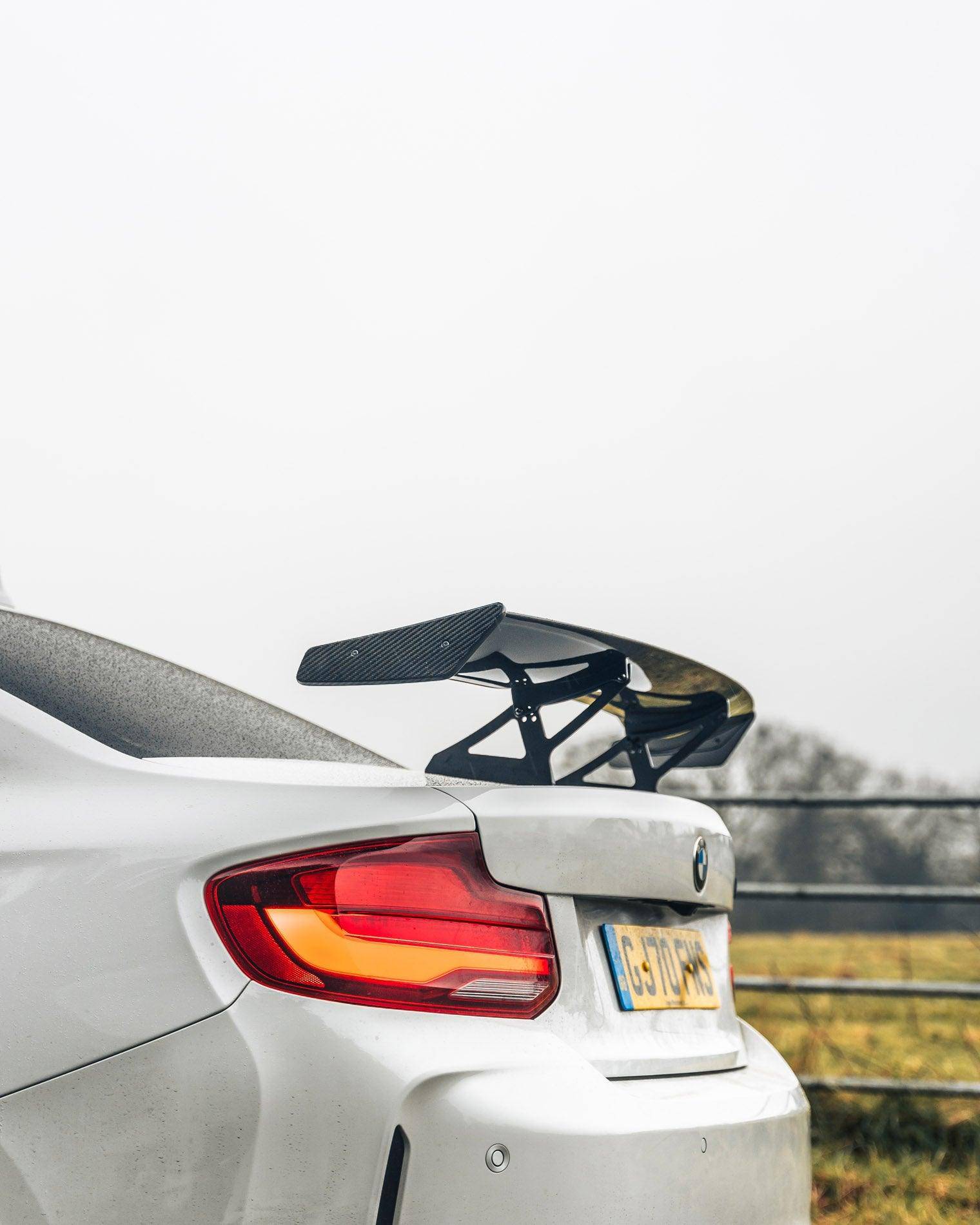 3DDesign Carbon Fibre Rear Spoiler Wing for BMW 2 Series & M2 (2014-2021, F22 F87), Rear Wings, 3DDesign - AUTOID | Premium Automotive Accessories