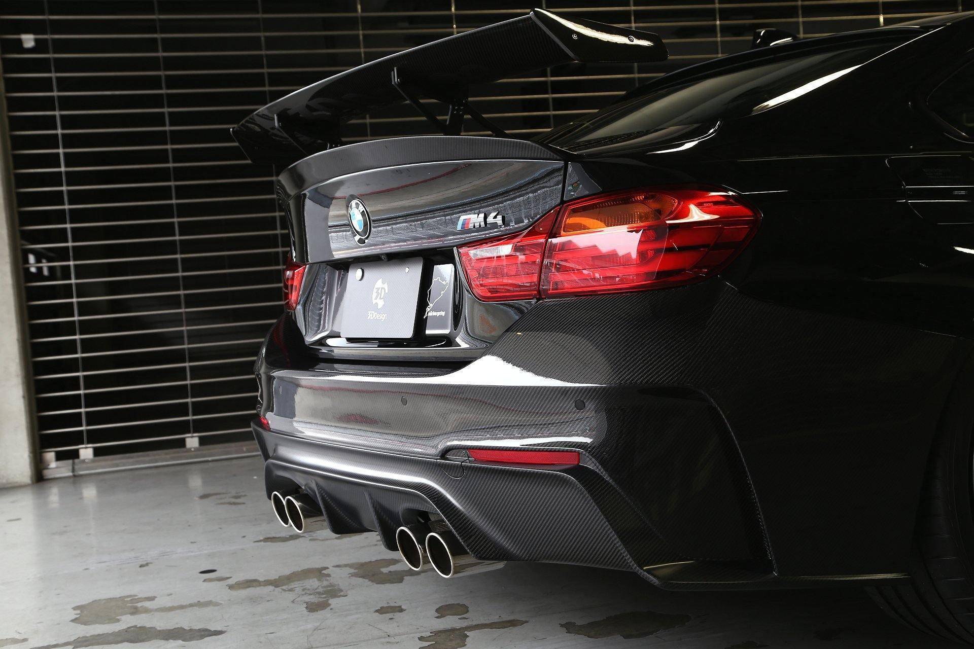 3DDesign Carbon Fibre Rear Spoiler Wing for BMW M4 (2015-2020, F82) - AUTOID® - Rear Wings - 3DDesign