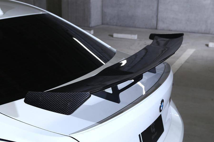 3DDesign Carbon Fibre Rear Spoiler Wing for BMW 2 Series & M2 (2014-2021, F22 F87), Rear Wings, 3DDesign - AUTOID | Premium Automotive Accessories