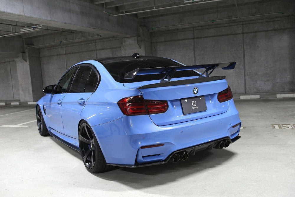 3DDesign Carbon Fibre Rear Spoiler Wing for BMW M3 (2015-2019, F80), Rear Wings, 3DDesign - AUTOID | Premium Automotive Accessories