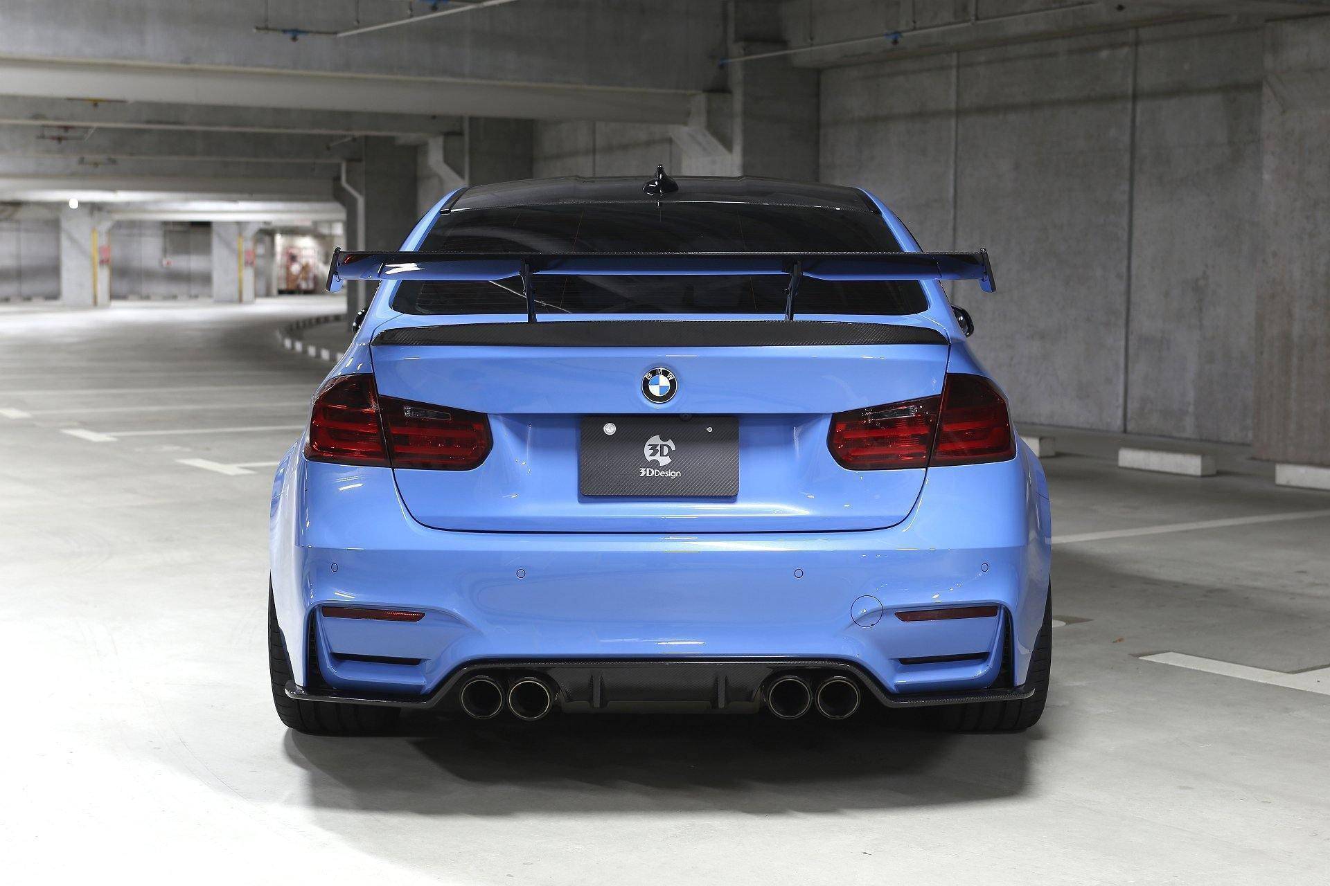 3DDesign Carbon Fibre Rear Spoiler Wing for BMW M3 (2015-2019, F80), Rear Wings, 3DDesign - AUTOID | Premium Automotive Accessories